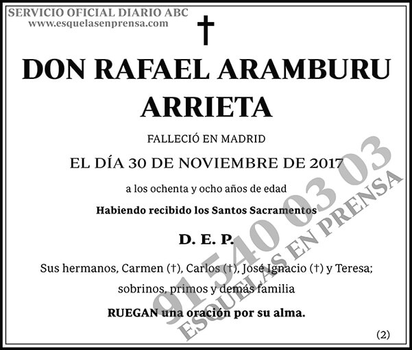 Rafael Aramburu Arrieta